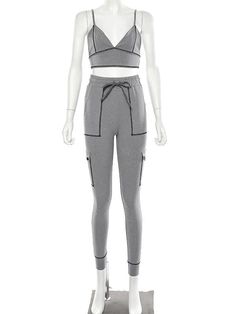 Sku CY-!35519 Material Polyester Feature Solid Occasion Casual , Sports Seasons Spring , Summer , Autumn , Winter Type Yoga Suits Color GRAY Size S,M,L Size Chart: Please consult the size chart we provide for this item's measurements to help you decide which size to buy. Please note: There may be 1-3cm differ due to manual measurement. CMINCH Bust Waist Hips Top Length Bottom Length S 68-86 62-68 72-90 20 91 M 72-90 66-72 76-94 20.5 93 L 76-94 70-76 80-98 21 95 Fitted Tracksuit For Leisure In Sportswear Style, Fitted Tracksuit For Leisure Sportswear, Casual High Stretch Sports Sets, Fitted Athleisure Tracksuit For Leisure, Fitted Gray Athleisure Tracksuit, Gray Fitted Athleisure Tracksuit, Athleisure Stretch Sets For Leisure, Stretch Athleisure Sets For Leisure, Sporty Gray Loungewear Sets