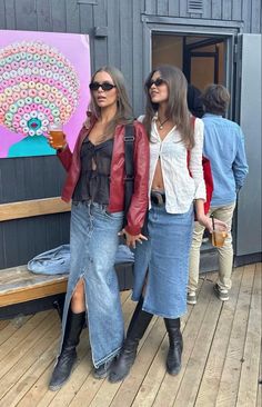 Summer To Fall Transition Outfits Nyc, Jeans And Cowboy Boots Outfit Winter, Indy Concert Outfit, My Joy Concert Outfit, Edgy And Classy Outfits, Free People Jeans Outfit, Casual Thrifted Outfits, Summer In Aspen Outfits, Grace Brinkly Outfit