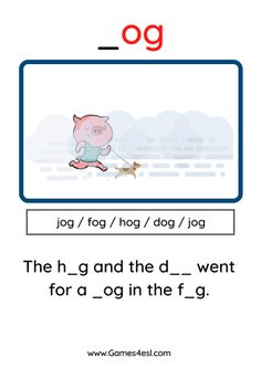 the letter o is for pig with an animal on it's back and in front of