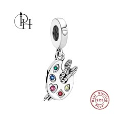 *20% Limited Time Sale* Pandora Fitting Art Painter 925 Silver Charm -  These charms will fit all top brand bracelets (e.g. Pandora, Chamilia) -  925 Sterling Silver Charms (Hallmarked) -  Highest Quality Cubic Zirconia Stones -  Fast Delivery With Royal Mail 1st Class -  Fully Tracked International Shipping -  Free UK Shipping -  Free Gift Pouch -  100% Positive Feedback -  30 Days returns are welcome Unleash your creativity or celebrate an artist you love with this genuine Painter charm. Crafted from polished 925 sterling silver with colourful crystals, it features a miniature painter's palette and brush. A perfect gift for birthdays, anniversaries, graduations, or simply as a token of appreciation for anyone who embraces the beauty of self-expression through art. This charm is sure to a Pandora Art, Pandora Bracelet Charms Ideas, Disney Charms, Charms Pandora, Sterling Silver Charms, Pandora Style, Pandora Bracelet Charms, Bracelet Charms, Pandora Charm