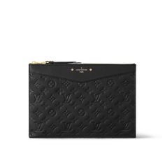 LOUIS VUITTON® - Daily Pouch - Black Luxury Black Wallets, Louis Vuitton Multi Pochette Accessoires Black, Designer Pouch Clutch, Louis Vuitton Clutch Wallet, Louis Vuitton Wallet Women Black, Louis Vuitton Daily Pouch, Lv Pouch, Louis Vuitton Cosmetic Bag, Designer Makeup Bag