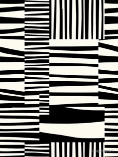 an abstract black and white pattern with stripes