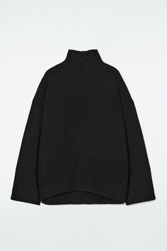 New Arrivals - Shop Women's Long Cozy Sweater, Black Chunky Sweater, Cos Cashmere Sweater, Chic Turtleneck Sweater, Black Jumper Outfit, Cos Clothes, Cos Sweater, Cos Clothing, Uni Fits