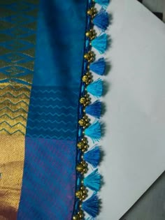 Sari Kuchu Designs, Tassel Saree, Saree Kutch