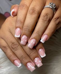 Disney French Manicure Nails, Acrylic Nails Ideas Disney, Bridal Disney Nails, Disney Nail Designs French Tips, Mickey Mouse Nails French Tip, Christmas Nails Polar Express, Disney World Nails Acrylic Simple, Acrylic Nails Disney Designs, Mickey Nails Christmas