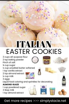 a recipe for italian easter cookies with sprinkles