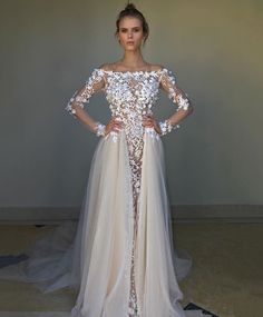 a woman in a wedding dress on the instagramture page for pinterest