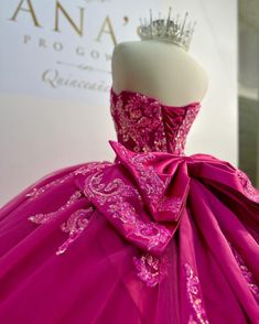 Quinceanera Dresses Dark Pink, Hot Pink Quinceanera Dresses Sparkle, Moda2000 Quince Dresses, Hello Kitty Quince, Hot Pink Quinceanera Dresses, Dream Quinceanera, Quince Themes, Mexican Quinceanera Dresses