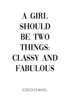 a girl should be two things classy and fabulous by coco chanel book cover