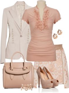 Peach Jacket, Colors For Spring, Stylish Skirts, Pink Blazer, Henri Bendel, Red Top, Work Attire, Work Fashion, Modest Outfits