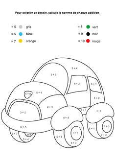 an image of a car with numbers on the front and side, as well as two colors