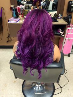 Purple Natural Hair, Red Purple Hair, Hair Stages, Dyed Curly Hair, Hair Tint, Boring Hair, Beautiful Curly Hair, Hair Color Purple, Dots Nails