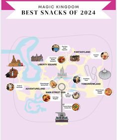 the magic kingdom's best snacks of 2012 infographical poster for kids and adults