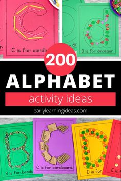 Alphabet activities such as making letter collages or using letter mats are a great hands-on way to teach letter identification and reinforce letter-sounds. Here are over 200 material ideas that you can use for your collages or letter mats. A printable reference list or art and other materials is included. Better than worksheets, these are perfect hands-on activity for your preschool and pre-k classroom or at home lesson plans. Your young children will love this sensory learning! Early Learning Ideas, Pre K Classroom, Letter Collage, Educational Activities For Preschoolers, Perfect Hands, Alphabet Activity, Sensory Learning, Material Ideas, Early Literacy Activities