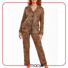 in stock Pajamas Cozy, Leopard Pajamas, Cute Pjs, Cute Sleepwear, Pajama Pant, Sleep Pants, Slumber Party, Loungewear Women, Sleepwear Sets