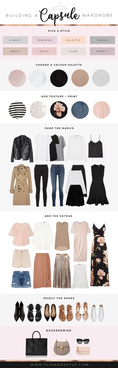 How to build a capsule wardrobe | Style essentials, outfits and staples that will last! | www.flipandstyle.com Build A Capsule Wardrobe, Minimalist Moda, Style Essentials, Chique Outfits, Foto Tips, Neue Outfits, Fashion Capsule, Minimalist Wardrobe, Wardrobe Ideas