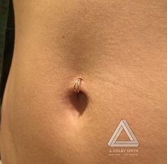 a close up of a person's stomach with a ring on the bottom of it