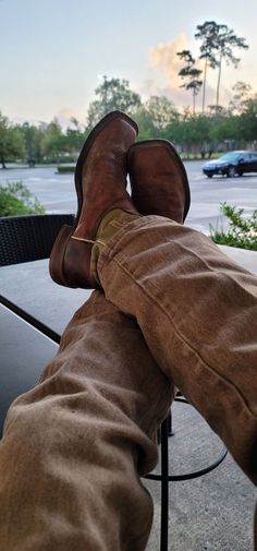 Country Outfits Male, Roper Boots Mens Outfit, Rancher Aesthetic Man, Cowboy Boots Aesthetic Men, Western Aesthetic Men, Boots Aesthetic Men, Mens Cowboy Boots Outfit, Brown Jeans Outfit, Brown Cowboy Boots Outfit