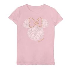 Add a little magic to anyone's wardrobe with this Disney Tee. ©Disney FEATURES Crewneck Short sleevesFABRIC & CARE Cotton Machine wash Imported Size: Large. Color: Pink. Gender: female. Age Group: kids. Bow Logo, Disney Tee, Minnie Shirt, Minnie Mouse Girl, Disney Tees, Logo Tee, Pink Shirt, Logo Tees, 2nd Birthday