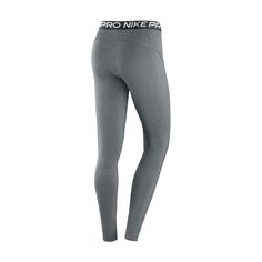 The Nike Pro 365 Women's Tights are perfect for your workout collection. They're snug to your body, ensuring they won't interfere with your best workout. Plus, the Nike branding around the waist will let everyone in the gym know you have an eye for quality. Features: Mid-rise. Tight, body-hugging fit. Nike Dri-FIT technology helps you stay dry, comfortable and focused. A wide, smooth mid-rise waistband feels supportive around your core. Ventilated mesh panels along the back of the lower legs cre Women's Tights, Nike Branding, Soccer Shop, White Kicks, Gym Fits, Wide Width Shoes, Best Workout, Backpack Sport, In The Gym