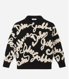 Dolce Gabbana Sweater, Boys Designer Clothes, Dolce And Gabbana Kids, Wool Jumper, Boys Sweaters, Kids Logo, Men's Knit, Knitwear Design, Kids Sweater