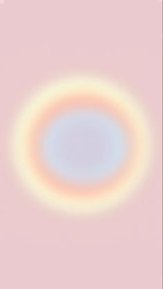 an image of a blue and yellow circle on a pink background with white circles in the center