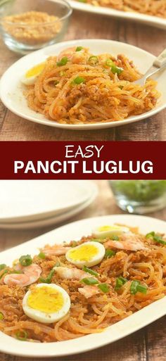 this is an easy and delicious pancit luglie recipe