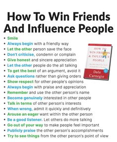 a book with the title how to win friends and influence people