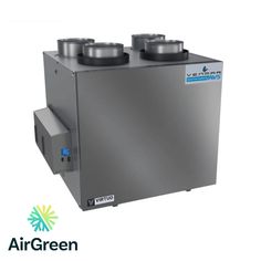 an airgreen product is shown with the logo above it and two cups on top