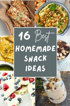 These 16 amazing DIY snack recipes are the best homemade snack ideas that are quick, healthy, and easy to make. Make these simple snack recipes for school lunches, parties, or anytime you need a portable snack.