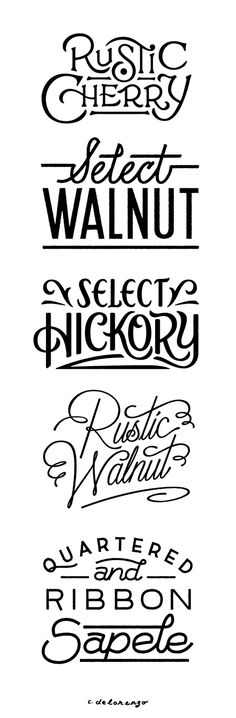 some type of lettering that is black and white with different words on the bottom one