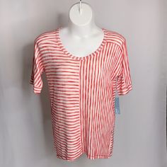 Passport Casual Bat Wing Red White Strip Women Top Blouse Nwt Size Medium Nwt Measurements Are Provided In Pictures And Are Approximate Only. ( Dots On Measurements Pictures Are From The Measurements App And Are Not On The Item) Striped Crew Neck Tops For Vacation, Red Summer Crew Neck Blouse, Red Crew Neck Blouse For Summer, Casual Red Tops For Spring, Casual Red Tops For Day Out, Red Crew Neck Blouse With Relaxed Fit, Red Relaxed Fit Top For Summer, Red Crew Neck Blouse For Spring, Red Relaxed Fit Top For Vacation