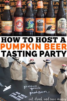 how to host a pumpkin beer tasting party for halloween or any other time of the year