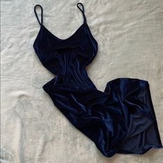 Blue Velvet Dress. Dark Blue Aesthetic Dress, Blue Clothes Aesthetic, Dark Blue Velvet Dress, Dark Blue Velvet, Blue Velvet Dress, Aesthetic Dress, Dresses Blue, Fashion Nova Dress, Fashion Nova Dresses