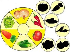 an image of vegetables arranged in the shape of a pie chart on a white background