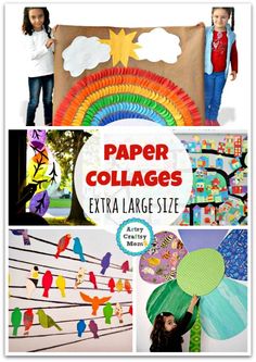 paper collages and crafts for kids to make