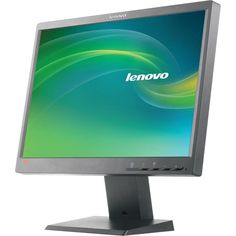 a desktop computer monitor with the lenovo logo on it's screen and stand