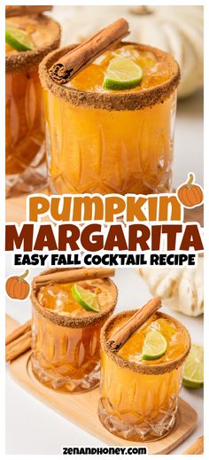 Wondering what fall drinks to serve at your next Thanksgiving dinner? Make this fun Pumpkin Spice Margarita that tastes like fall in a cup! One of the best Thanksgiving drinks ever! Sweet Margarita Recipe, Margarita Spicy, Thanksgiving Cocktail Recipes, Classic Margarita Recipe, Fall Cocktails Recipes, Fall Cocktail, Margarita Cocktail