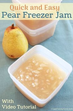 an image of pear freeze jam with video