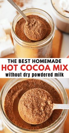 the best homemade hot cocoa mix without dry powdered milk