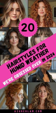 High Humidity Hairstyles, Hair Styles For Humid Weather, Hairstyles For Humid Weather, Summer Hair Ideas, Heat Hairstyles, Humidity Hair, Diamond Face Hairstyle, Casual Updo