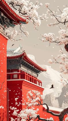 Japanese Fall Wallpaper, Wed Invitation, Ancient Asia, Pixel Art Landscape, Chinese Art Painting, Korean Art, Chengdu, Chinese Art, Asian Art