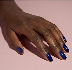 Nail Colors For Black Women, Blue Shellac Nails, Minimalist Manicure, Coloured Nails, Short Red Nails, Colors For Black Women, Plum Nails, Cute Nail Colors, Cnd Nails