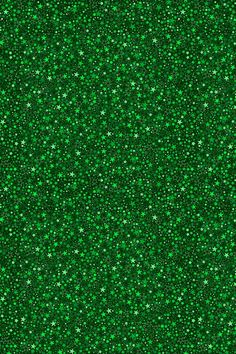 a green background with small stars