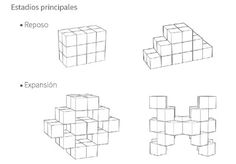 four different types of cubes are shown in this graphic diagram, and each is labeled with