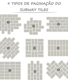 the 8 different ways to lay subway tiles