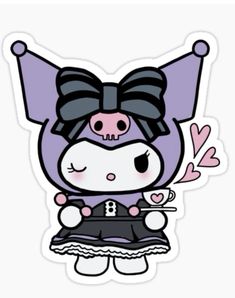 This is cute kuromi any question ask me Kuromi Clipart, Kuromi Aesthetic Stickers, Stiker Kuromi, Kuromi Stickers Printable, Kuromi Letter, Stickers Kuromi, Kuromi Sticker, Kuromi Birthday, Dorm Paintings