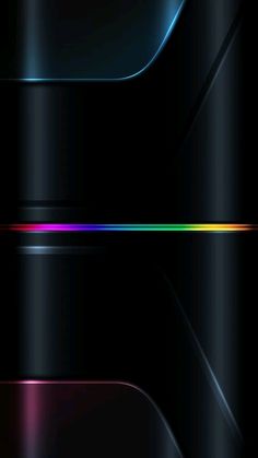 an abstract black background with multicolored lines