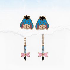 Disney Eeyore Dangle Earrings Disney Princess Pocahontas, Disney Princess Moana, Disney Eeyore, Disney Princess Tiana, Princess Moana, Disney Earrings, Disney Princess Jasmine, Disney Princess Cinderella, Mermaid Earrings