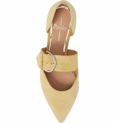 Linea Paolo Dean Pointy Toe Flat (Straw Suede) Dressy Flats, Pointy Flats, Pointy Toe Flats, Slingback Flats, Pretty Shoes, Wide Straps, Womens Flats, Trending Shoes, Dean